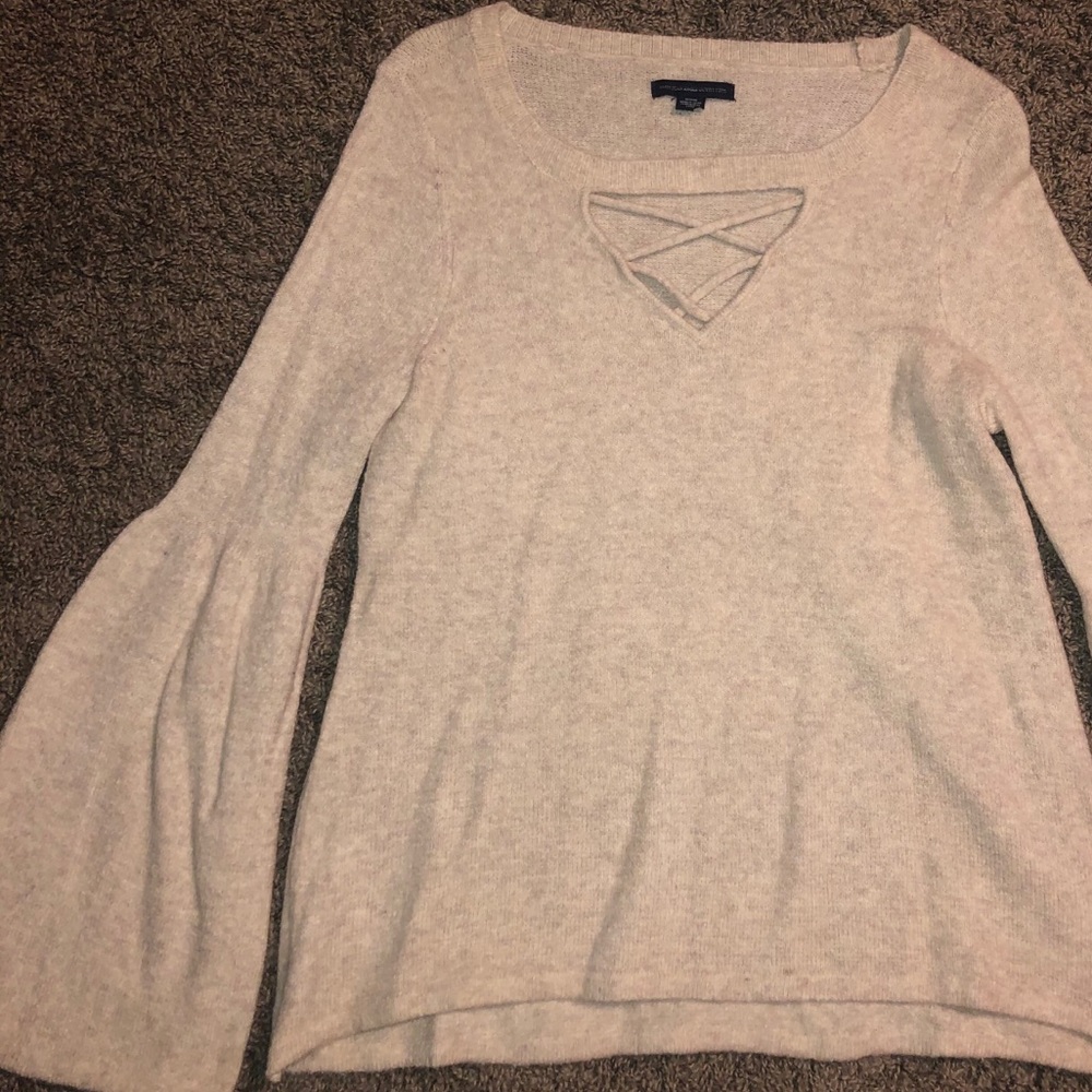 American Eagle Tan/Oatmeal Sweater - Size Medium - Picture 2 of 4